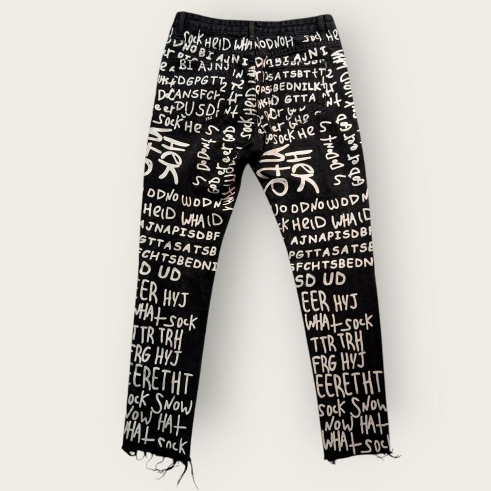 Designer American Bazi Black Jeans - Picture 2 of 5